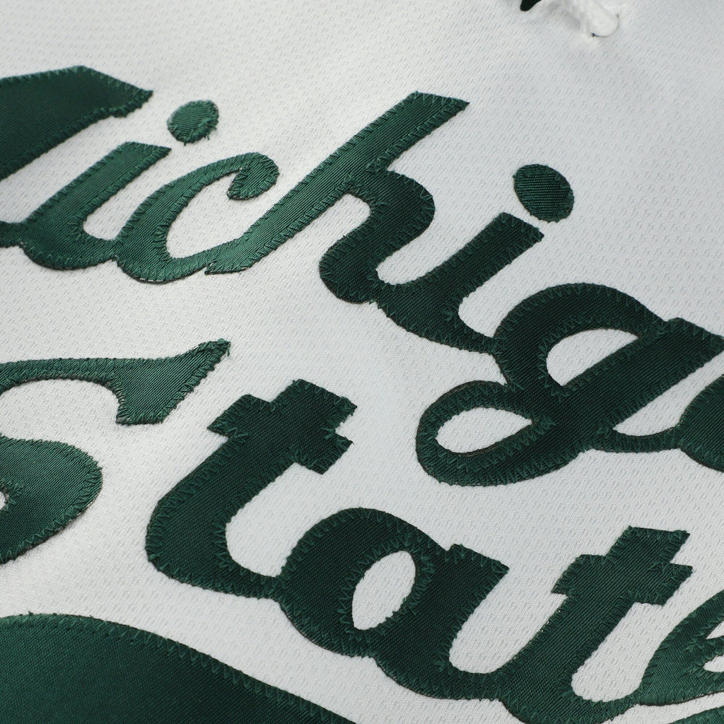 Michigan State Spartans Home Replica Hockey Jersey - White product image 5, provided for visual reference and product detail
