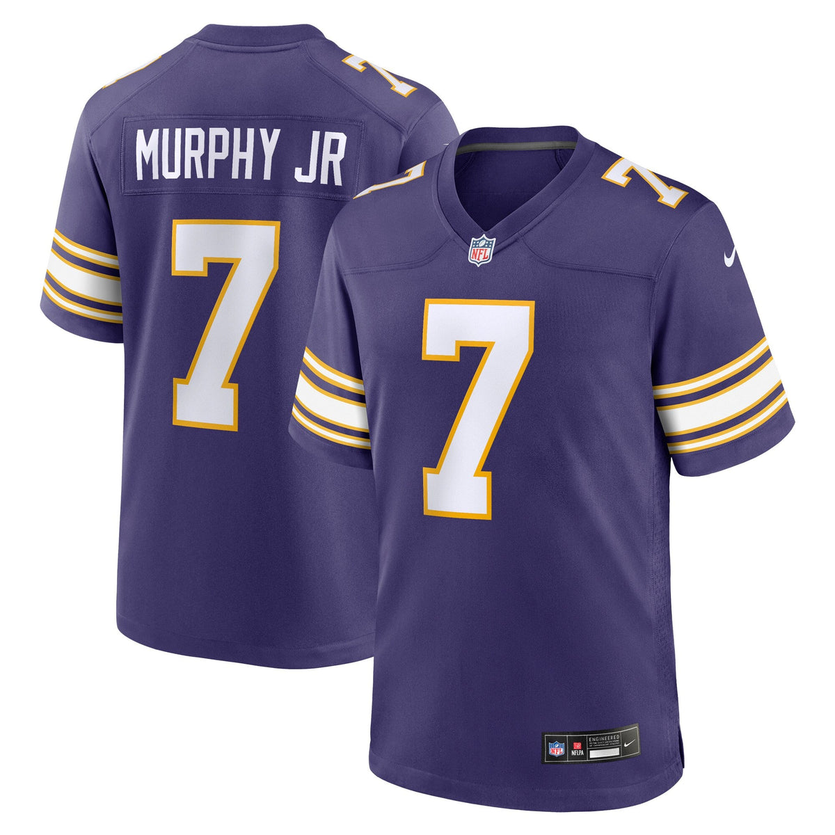 Minnesota Vikings Byron Murphy Jr. Purple Alternate Game Jersey product image 2, provided for visual reference and product