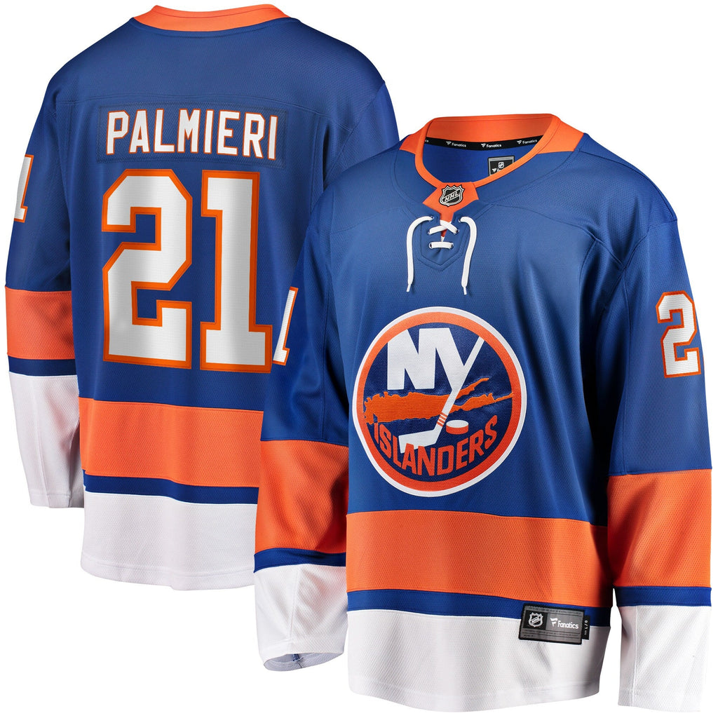 New York Islanders Kyle Palmieri Royal Home Breakaway Replica Jersey product image 1, provided for visual reference and