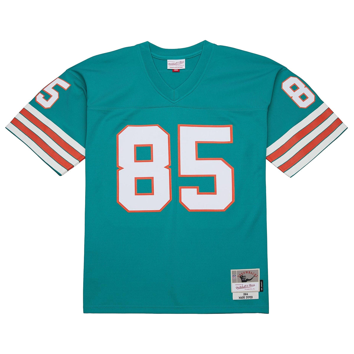 Miami Dolphins Mark Duper Aqua Legacy Replica Jersey product image 3, provided for visual reference and product detail review