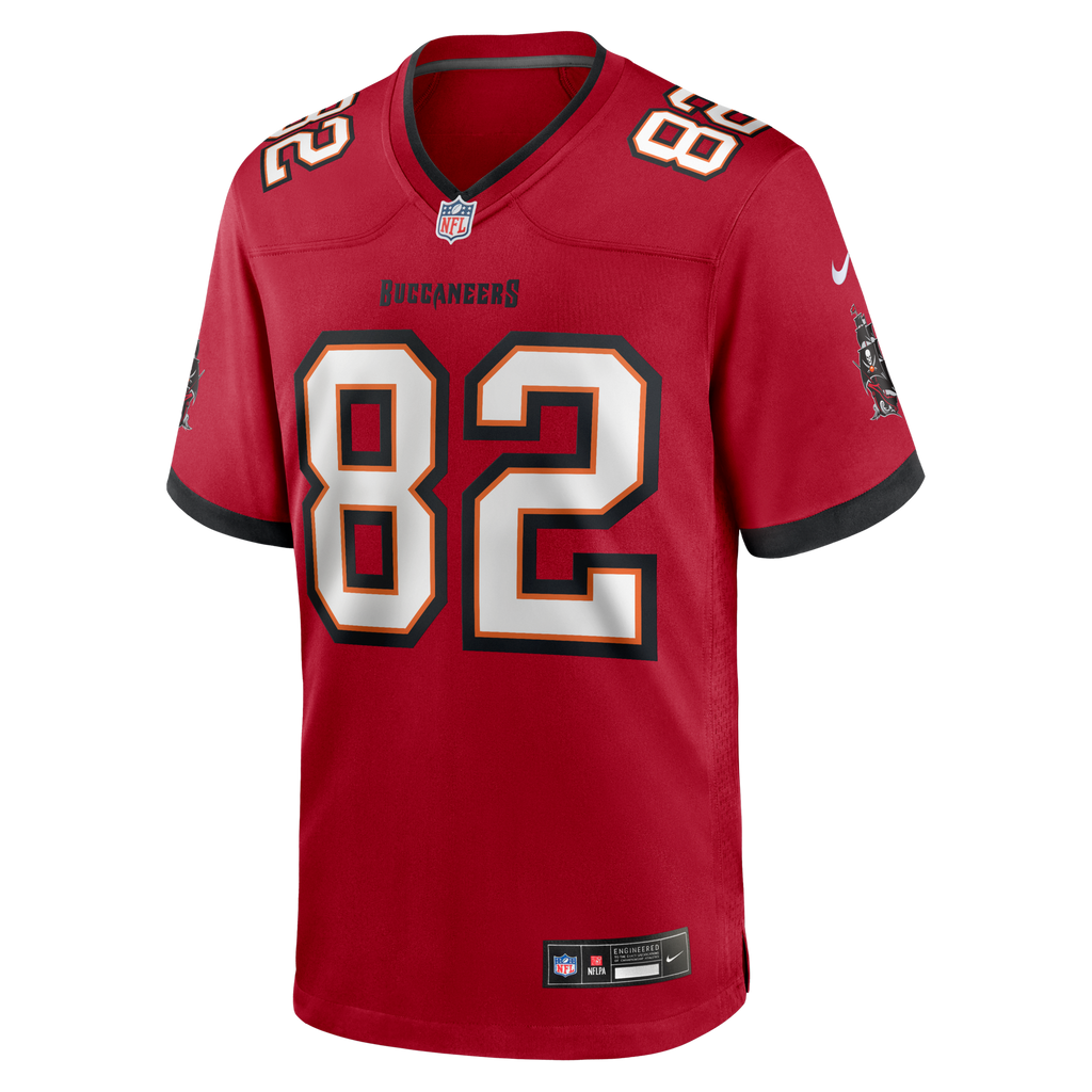 Tampa Bay Buccaneers Devin Culp Red Game Jersey product image 2, provided for visual reference and product detail review