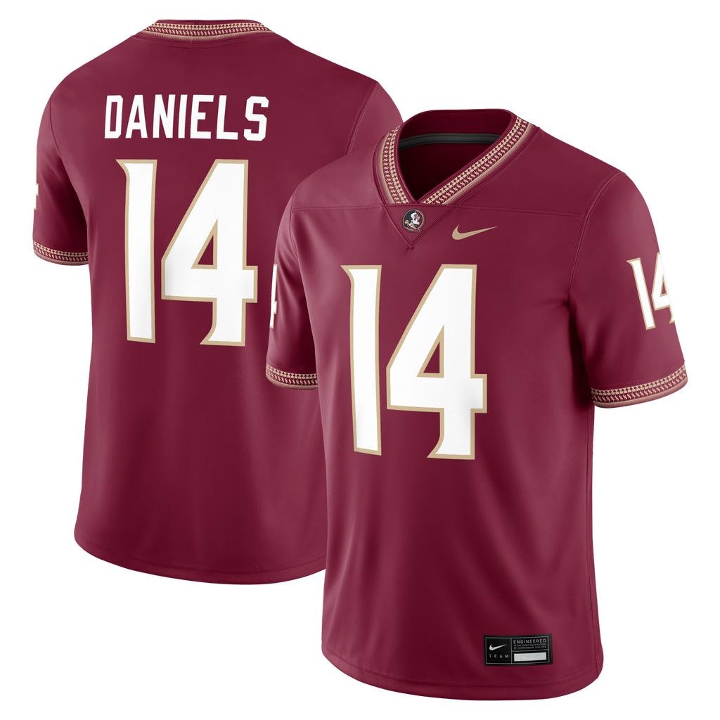 Ashton Daniels Florida State Seminoles Game Football Jersey - Garnet product image 2, provided for visual reference and