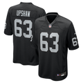 Las Vegas Raiders Gene Upshaw Black Game Retired Player Jersey product image 1, provided for visual reference and product