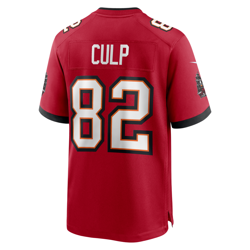 Tampa Bay Buccaneers Devin Culp Red Game Jersey product image 3, provided for visual reference and product detail review