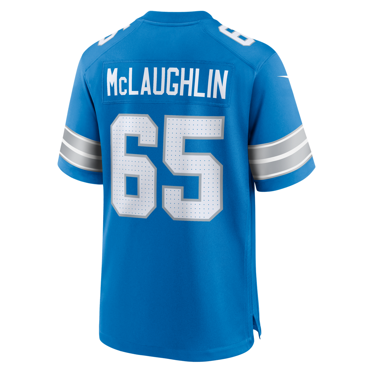 Detroit Lions Seth McLaughlin Blue Team Game Jersey product image 3, provided for visual reference and product detail review