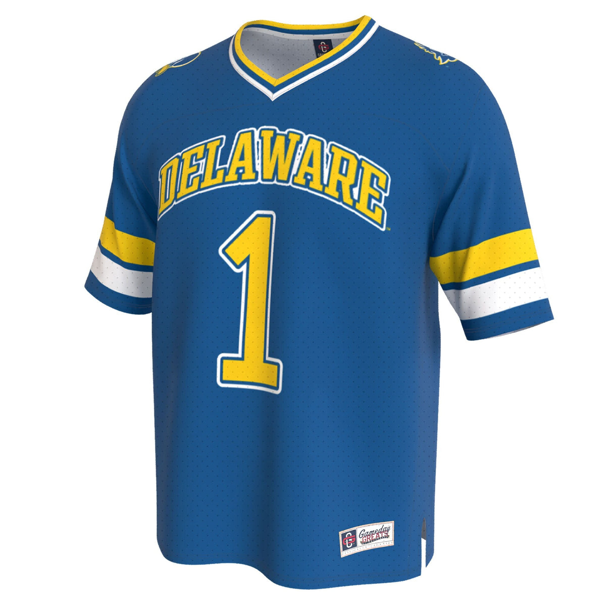 Delaware Fightin' Blue Hens Lightweight Collegiate Football Fashion Jersey - Royal product image 3, provided for visual