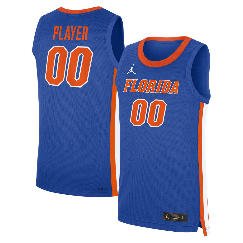 Florida Gators NIL Pick-A-Player Basketball Replica Jersey - Royal product image 1, provided for visual reference and
