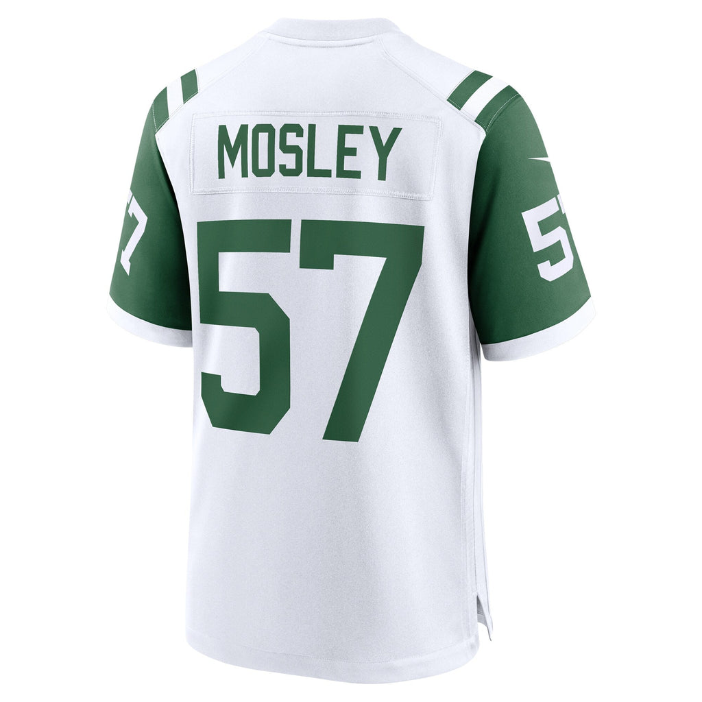 New York Jets C.J. Mosley White Classic Alternate Game Jersey product image 4, provided for visual reference and product