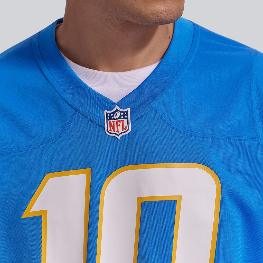 Los Angeles Chargers Justin Herbert Powder Blue Player Game Jersey product image 9, provided for visual reference and