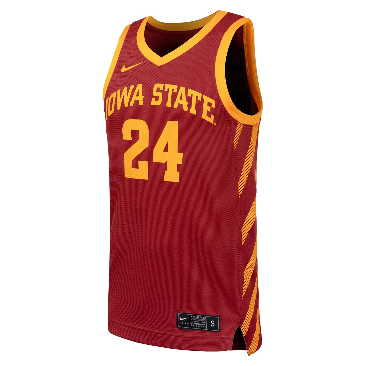 #24 Iowa State Cyclones Replica Basketball Jersey - Cardinal product image 3, provided for visual reference and product