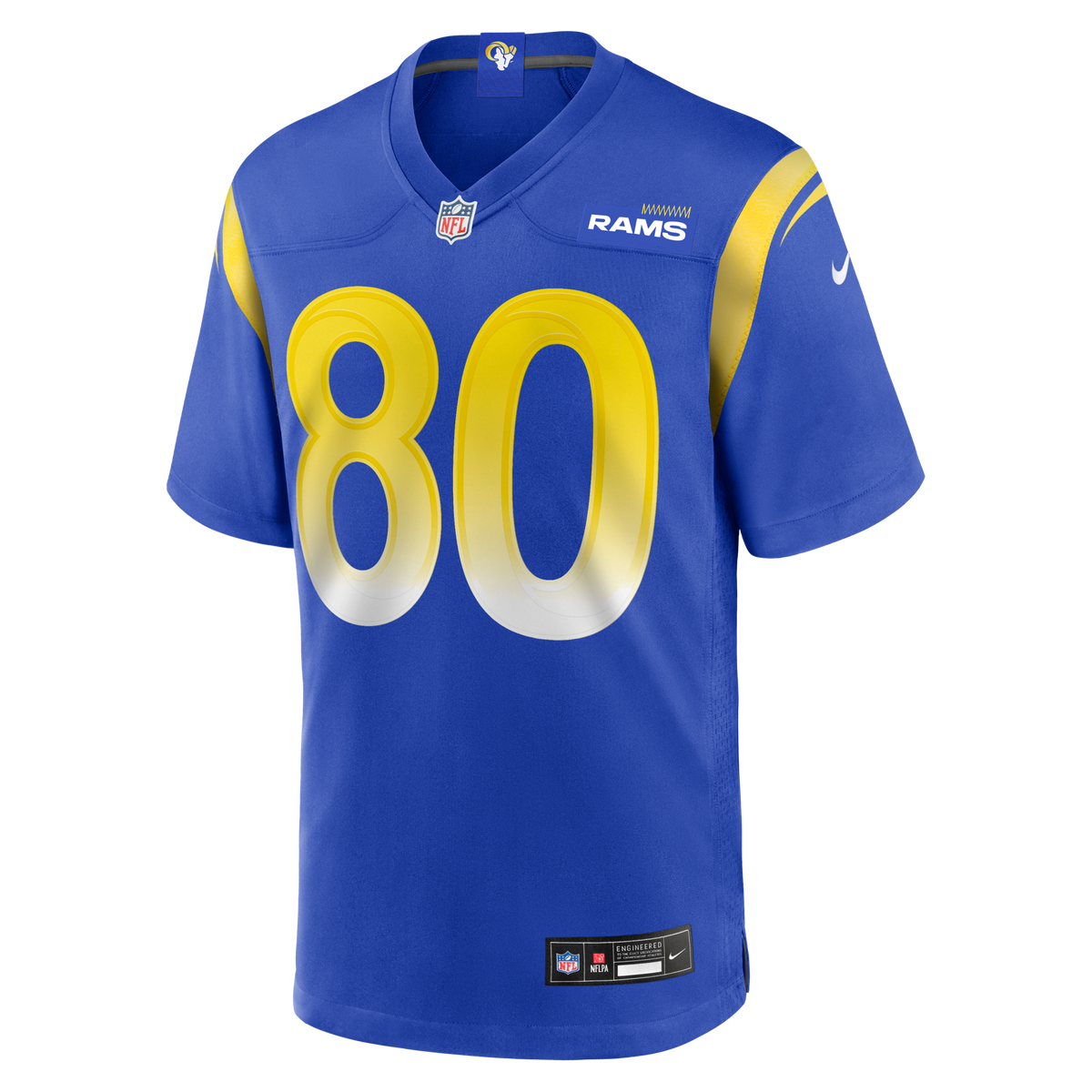 Los Angeles Rams Isaac Bruce Royal Game Retired Player Jersey product image 2, provided for visual reference and product