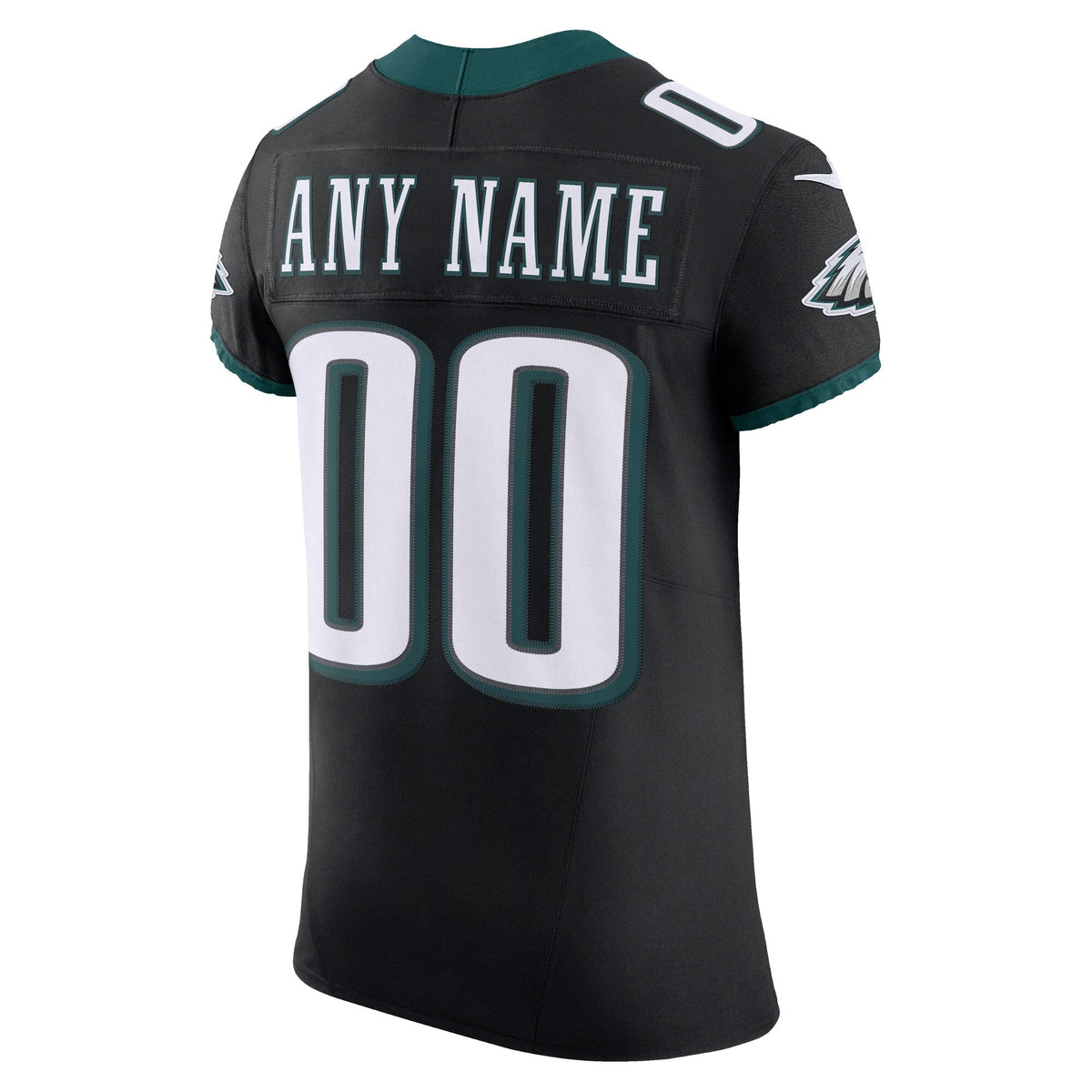 Philadelphia Eagles Black Alternate Vapor F.U.S.E. Elite Custom Jersey product image 4, provided for visual reference and