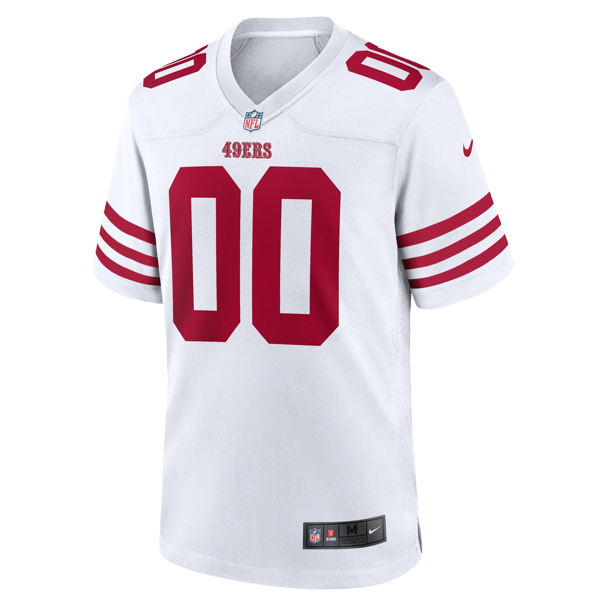San Francisco 49ers White Game Custom Player Jersey product image 3, provided for visual reference and product detail review
