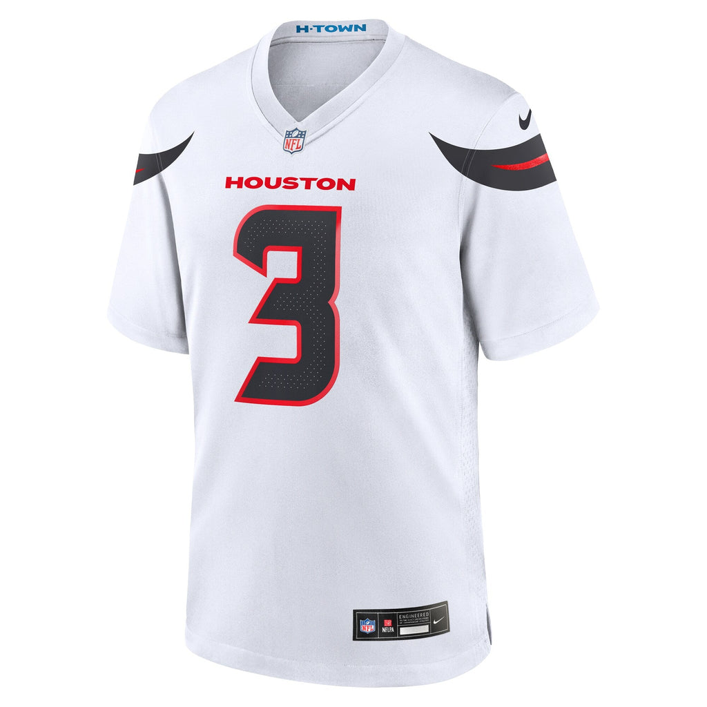 Houston Texans Tank Dell White Game Jersey product image 3, provided for visual reference and product detail review