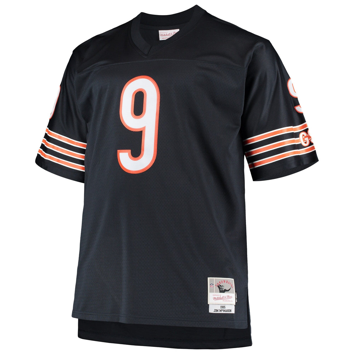 Chicago Bears Jim McMahon Navy Big & Tall 1985 Retired Player Replica Jersey product image 3, provided for visual reference