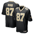 New Orleans Saints Joe Horn Black Game Retired Player Jersey product image 1, provided for visual reference and product