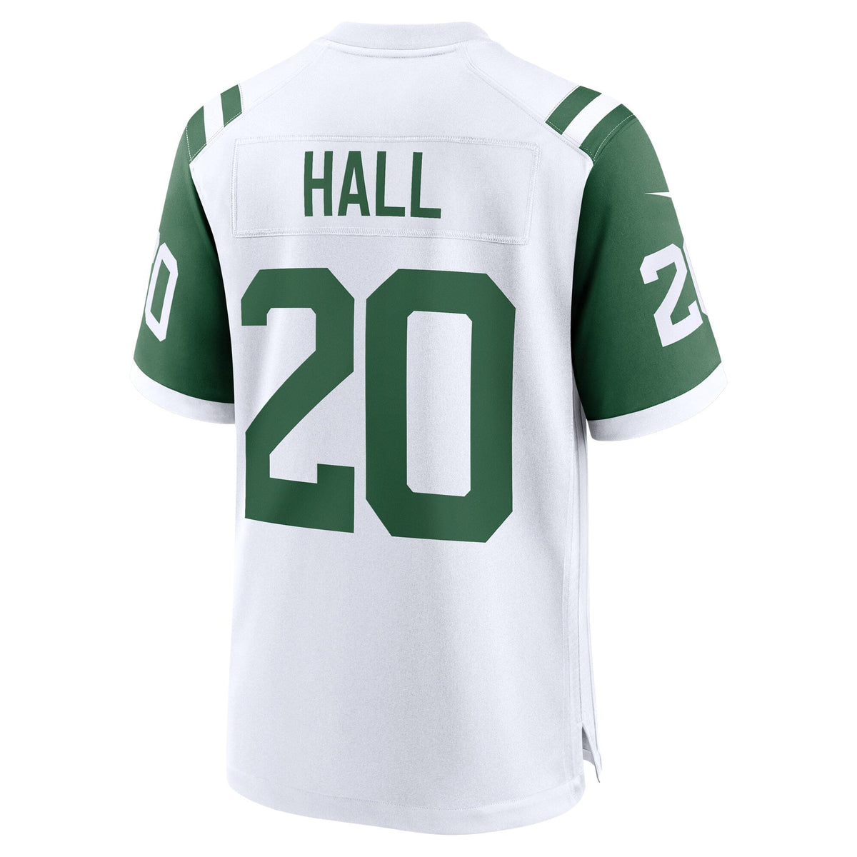 New York Jets Breece Hall White Classic Alternate Game Jersey product image 4, provided for visual reference and product