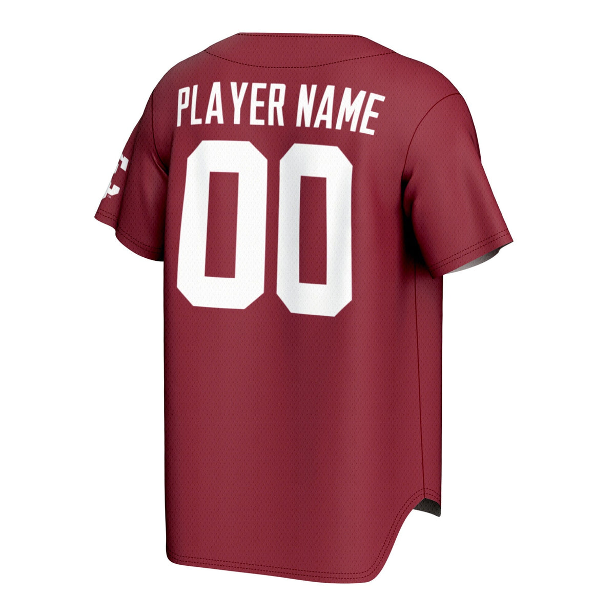 Santa Clara Broncos Lightweight Collegiate Baseball NIL Pick-A-Player Fashion Jersey - Red product image 4, provided for