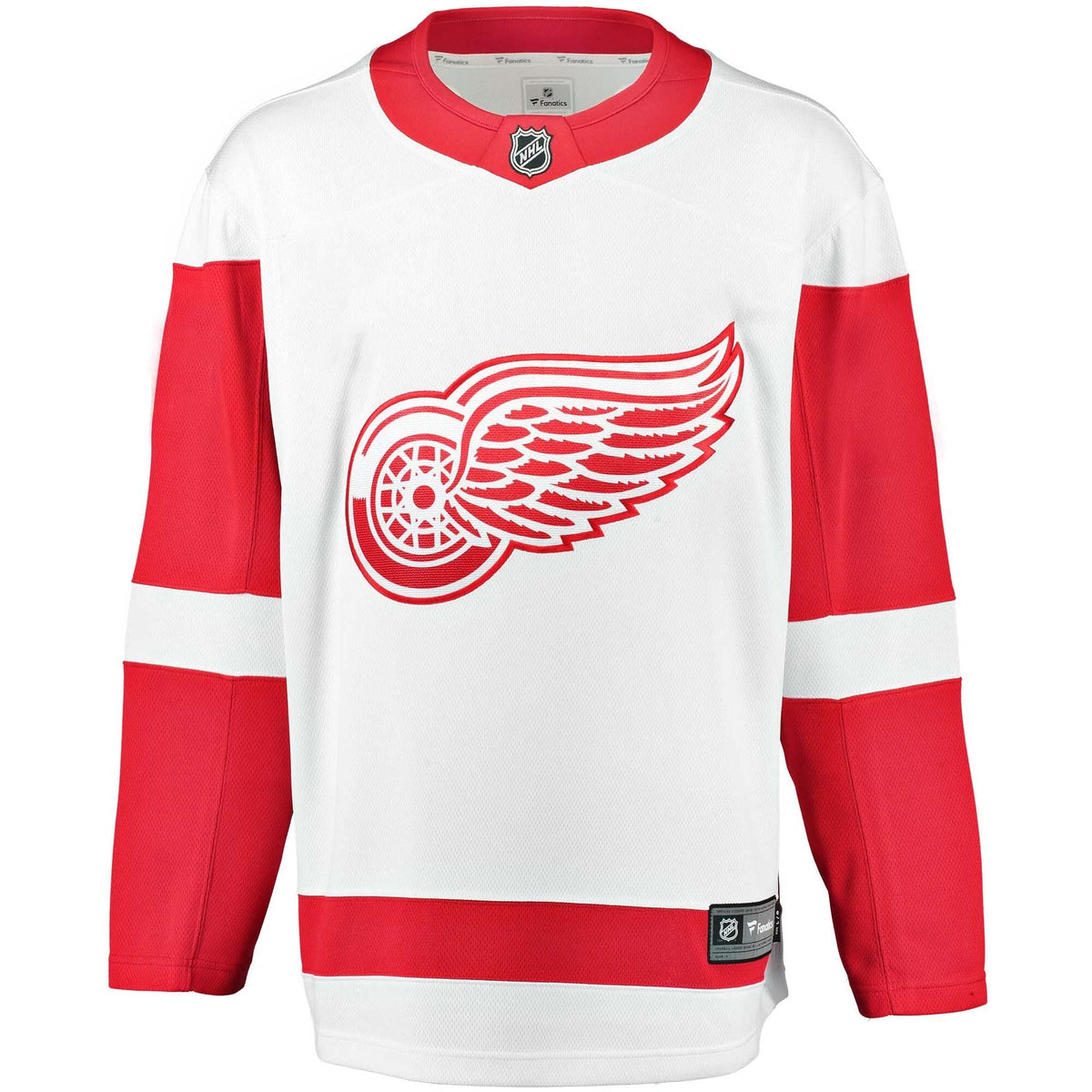 Detroit Red Wings White Breakaway Away Jersey product image 3, provided for visual reference and product detail review