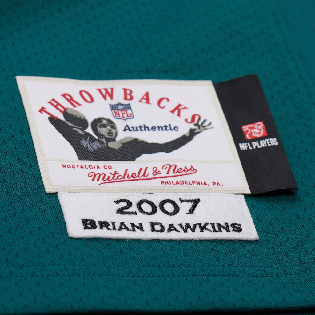 Philadelphia Eagles Brian Dawkins Green 2007 Authentic Throwback Retired Player Jersey product image 6, provided for visual