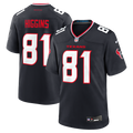 Houston Texans Jayden Higgins Navy Game Jersey product image 1, provided for visual reference and product detail review