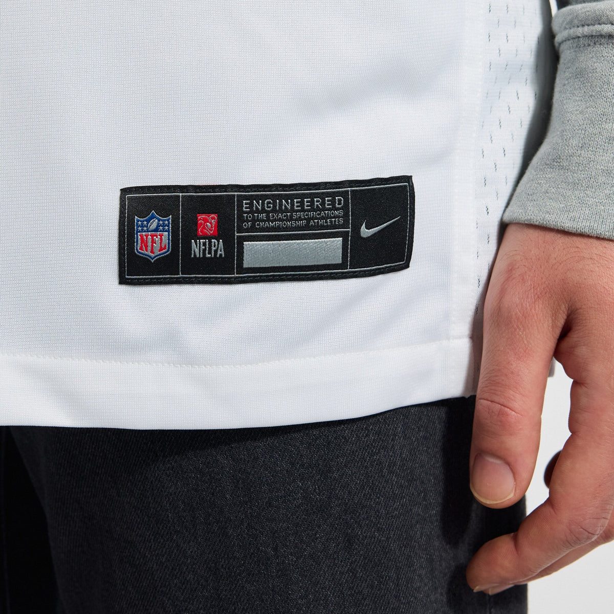 Tampa Bay Buccaneers Baker Mayfield White Away Game Jersey product image 9, provided for visual reference and product detail