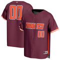 #00 Virginia Tech Hokies Adult Lightweight Collegiate Baseball Fashion Jersey - Maroon product image 1, provided for visual