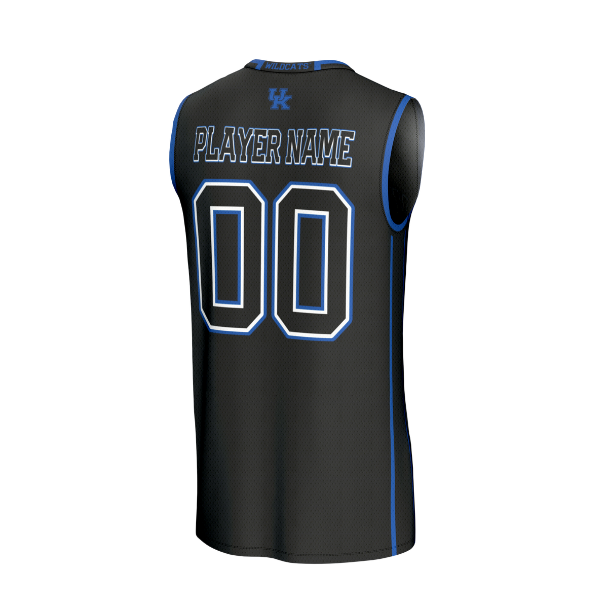 Kentucky Wildcats Lightweight Collegiate Basketball NIL Pick-A-Player Fashion Jersey - Black product image 4, provided for