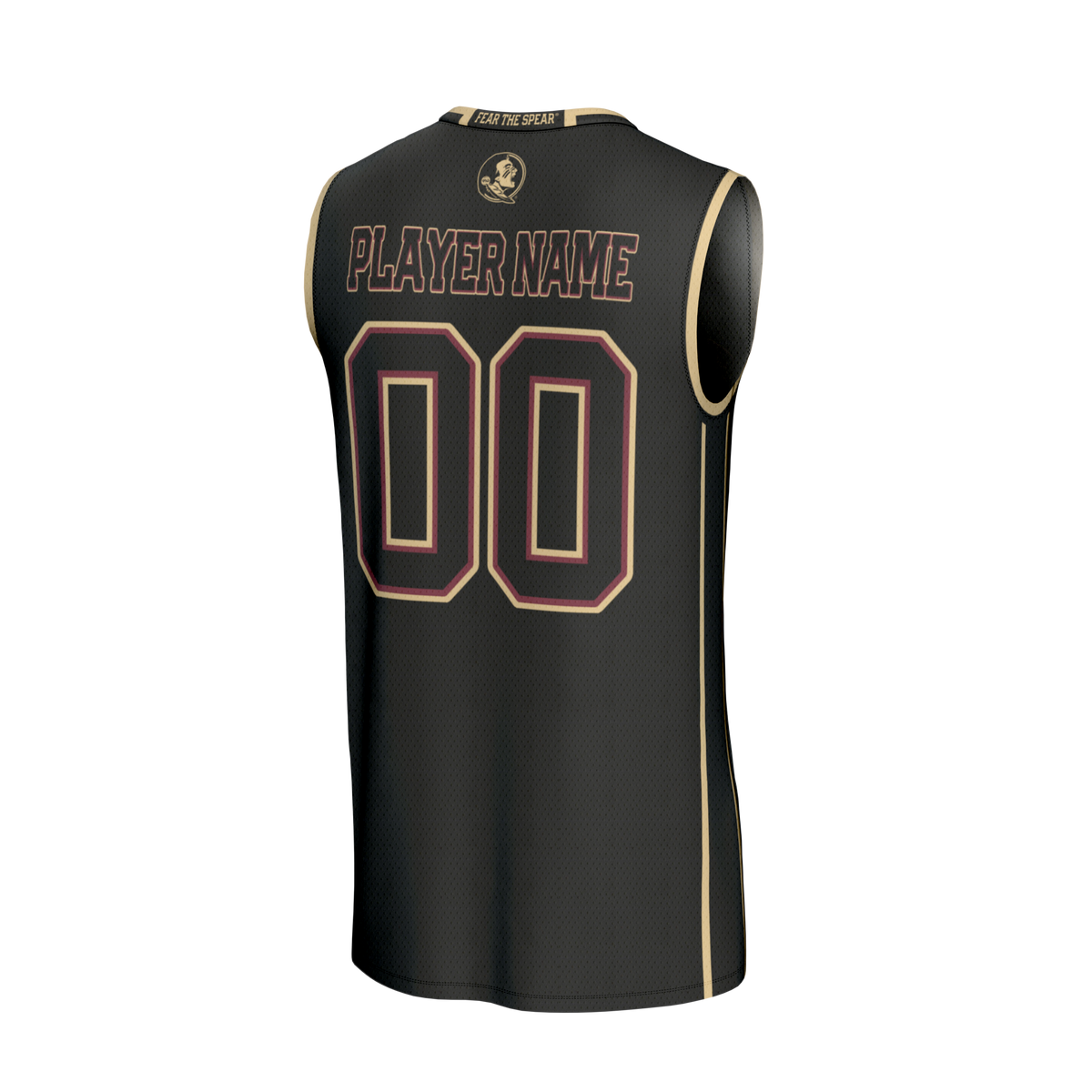 Florida State Seminoles Lightweight Collegiate Basketball NIL Pick-A-Player Fashion Jersey - Black product image 4, provided