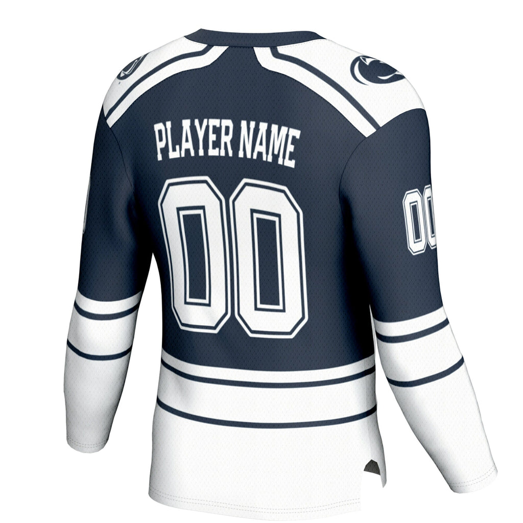 Penn State Nittany Lions NIL Pick-A-Player Ice Hockey Fashion Jersey - Navy product image 4, provided for visual reference