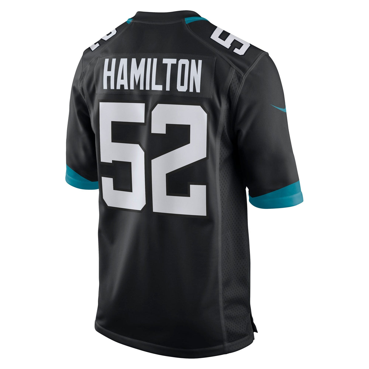 Jacksonville Jaguars DaVon Hamilton Black Game Jersey product image 4, provided for visual reference and product detail