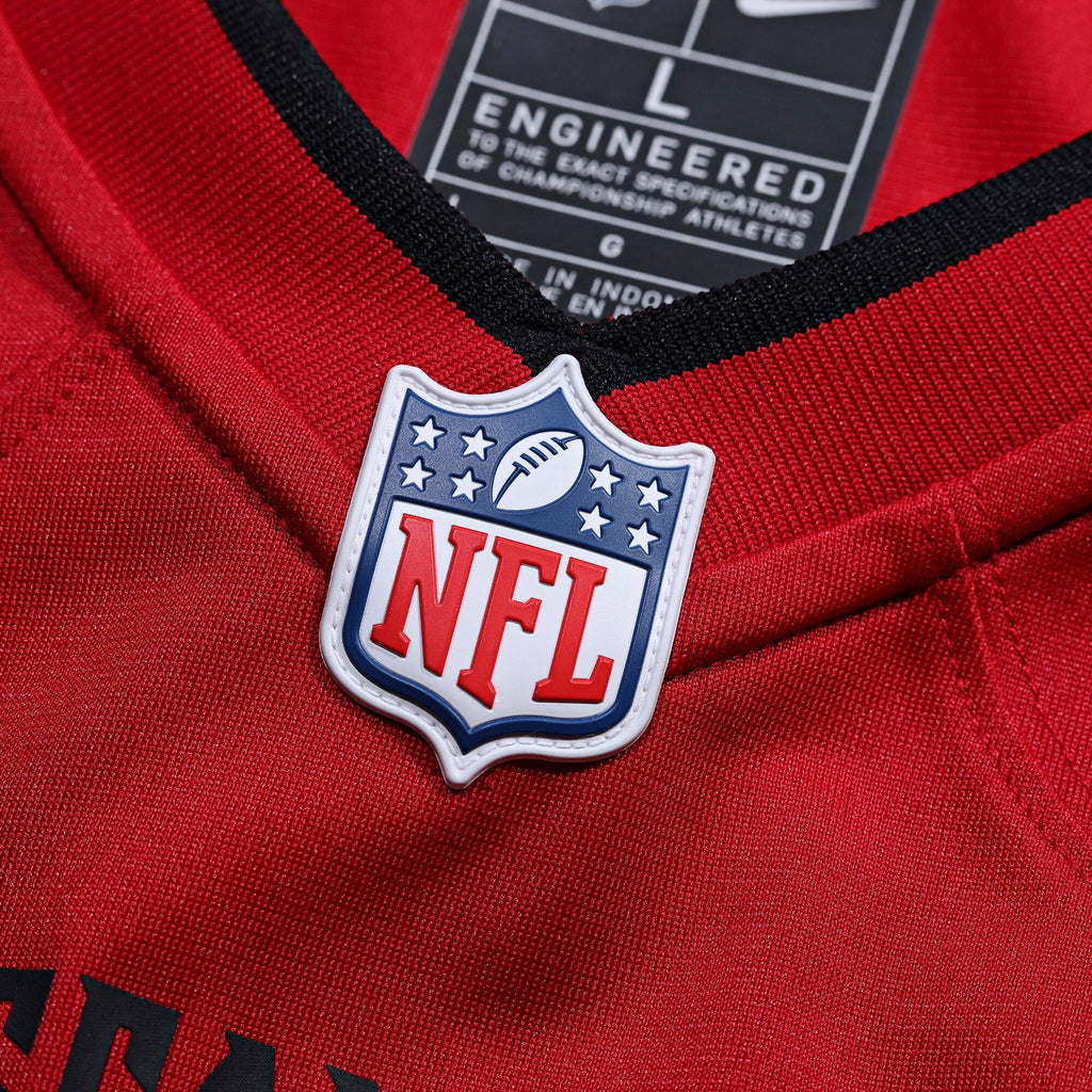 Tampa Bay Buccaneers Mike Alstott Red Retired Player Game Jersey product image 6, provided for visual reference and product
