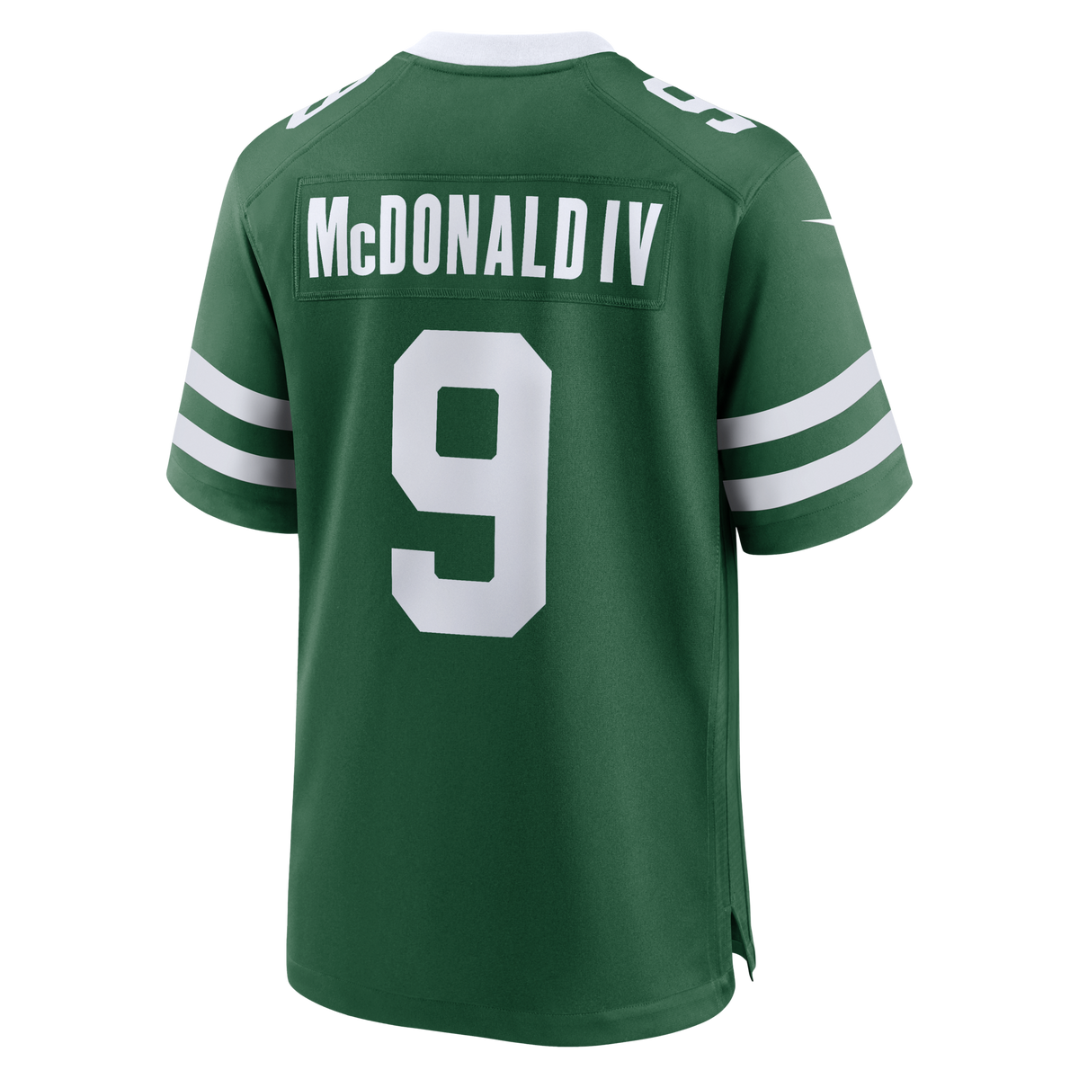 New York Jets Will McDonald IV Legacy Green Team Game Jersey product image 3, provided for visual reference and product