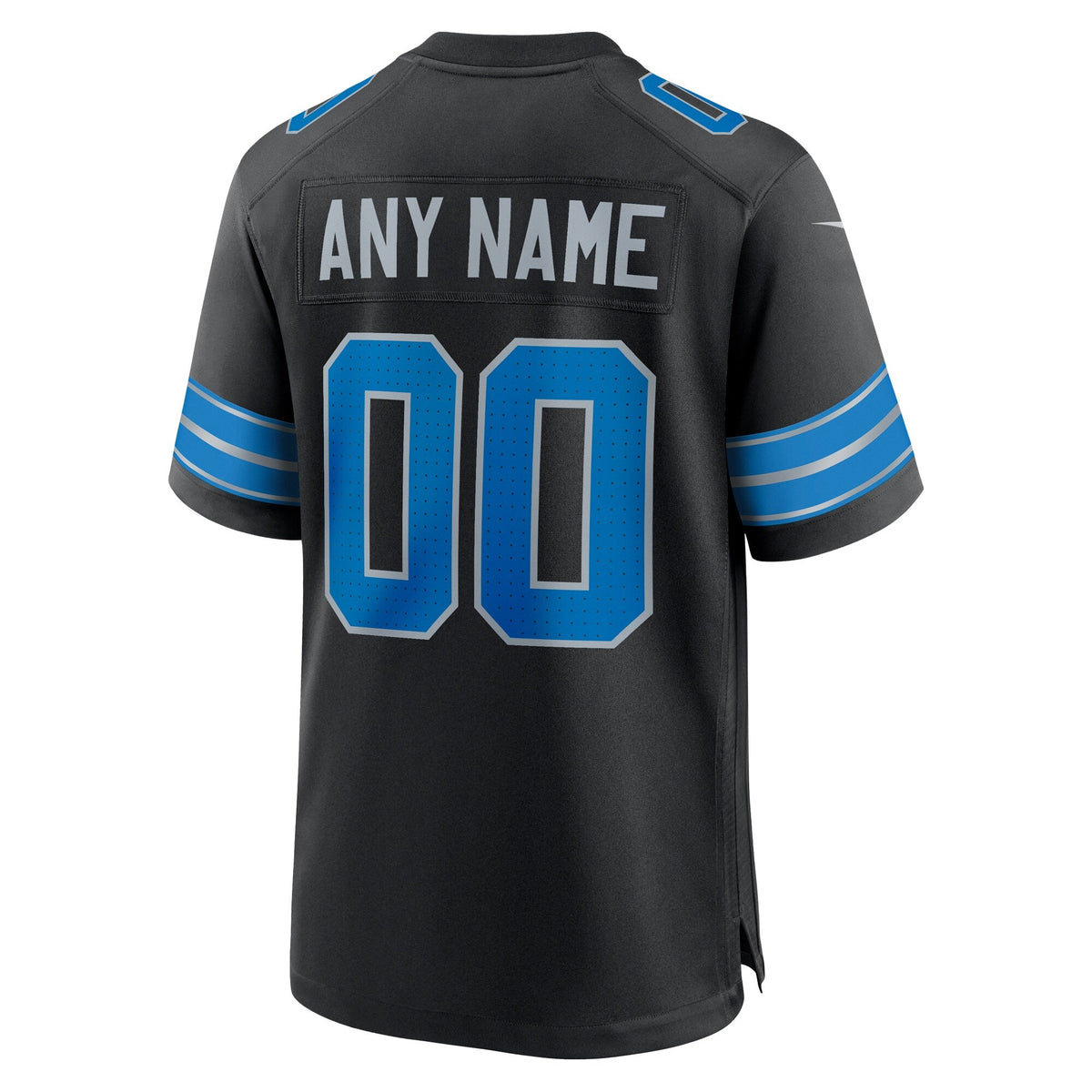 Detroit Lions Black Alternate Custom Game Jersey product image 4, provided for visual reference and product detail review