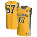 West Virginia Mountaineers Lightweight Collegiate Basketball Fashion Jersey - Gold product image 1, provided for visual