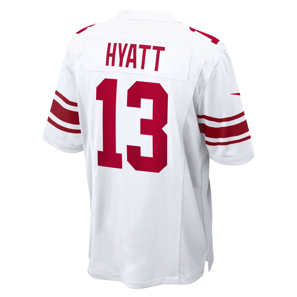 New York Giants Jalin Hyatt White Game Jersey product image 4, provided for visual reference and product detail review