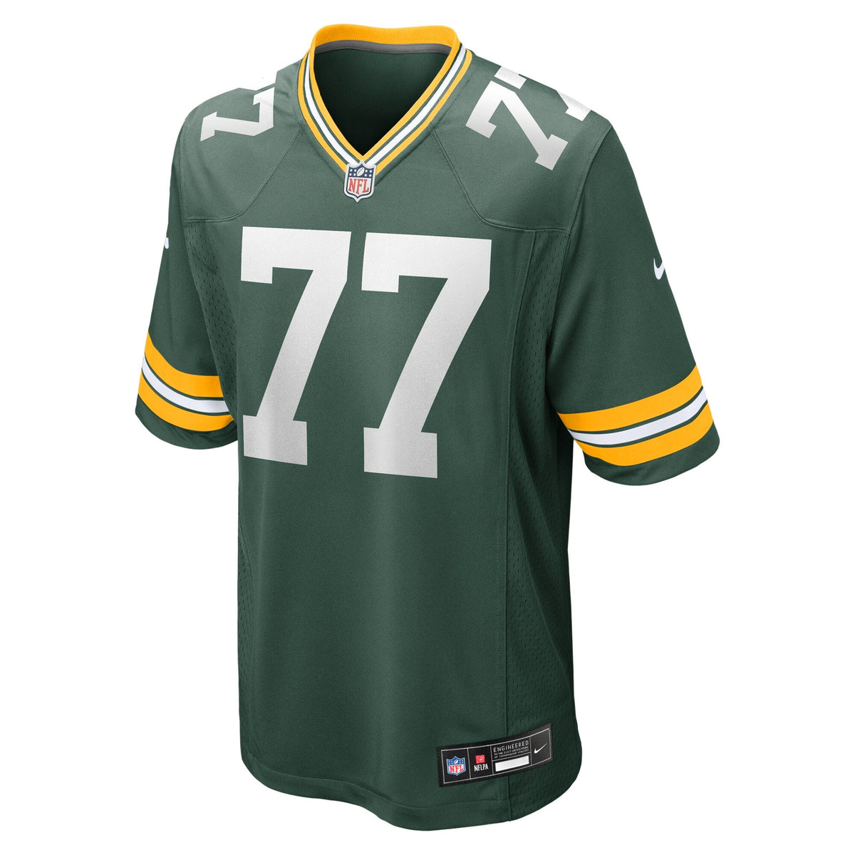 Green Bay Packers Jordan Morgan Green Player Game Jersey product image 2, provided for visual reference and product detail