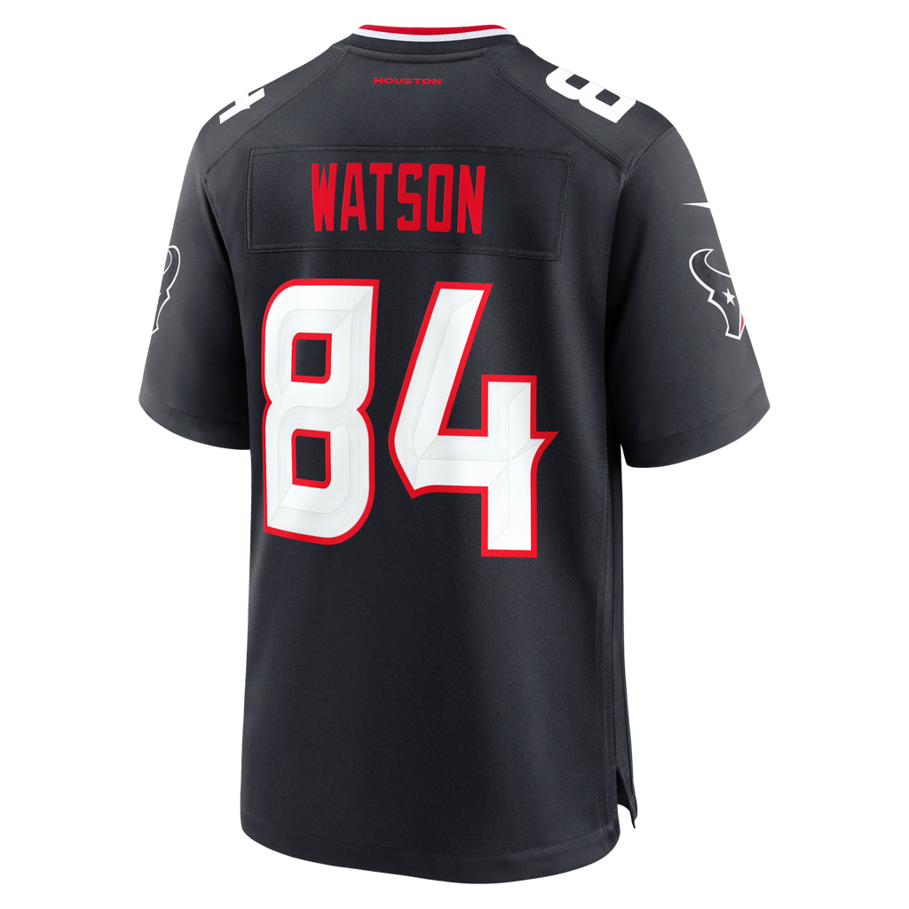 Houston Texans Justin Watson Navy Team Game Jersey product image 3, provided for visual reference and product detail review