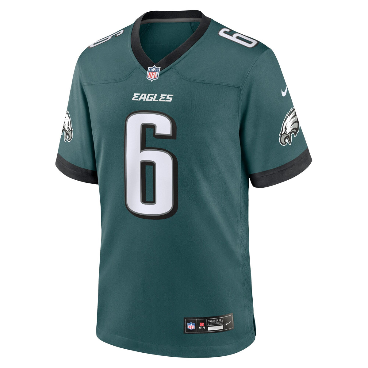 Philadelphia Eagles DeVonta Smith Midnight Green Team Game Jersey product image 3, provided for visual reference and product