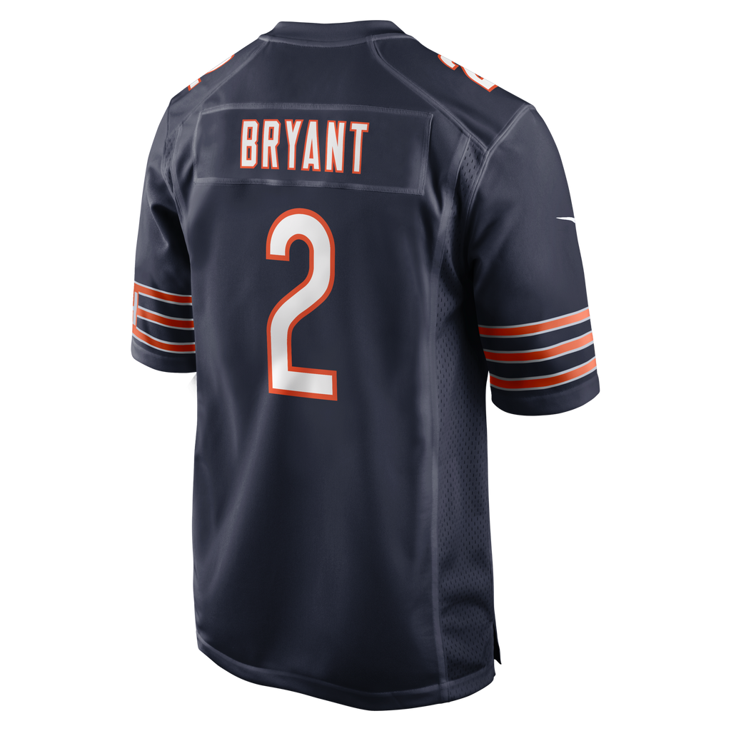 Chicago Bears Coby Bryant Navy Team Game Jersey product image 3, provided for visual reference and product detail review