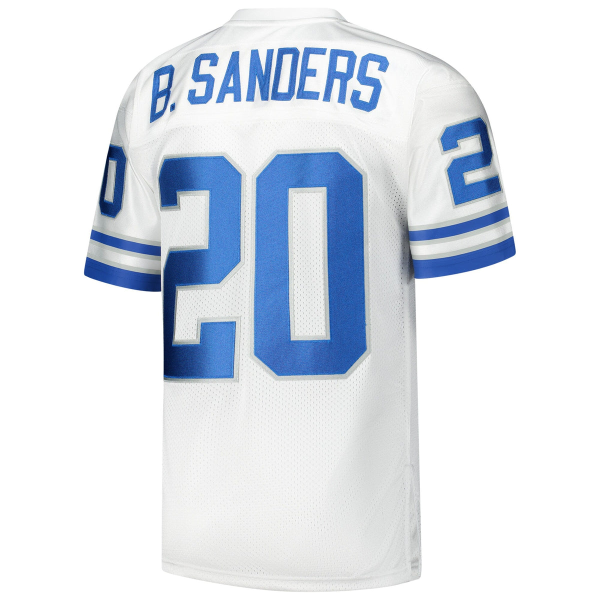Detroit Lions 1994 Barry Sanders White Authentic Throwback Retired Player Jersey product image 4, provided for visual