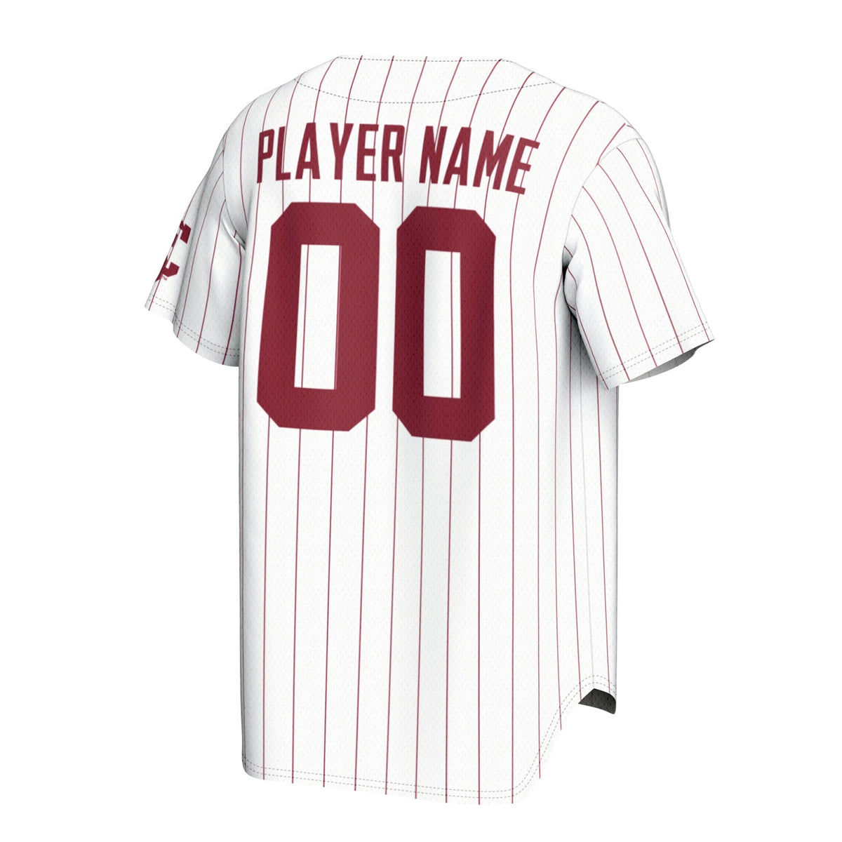 Santa Clara Broncos Lightweight Collegiate Baseball NIL Pick-A-Player Fashion Jersey - White product image 4, provided for