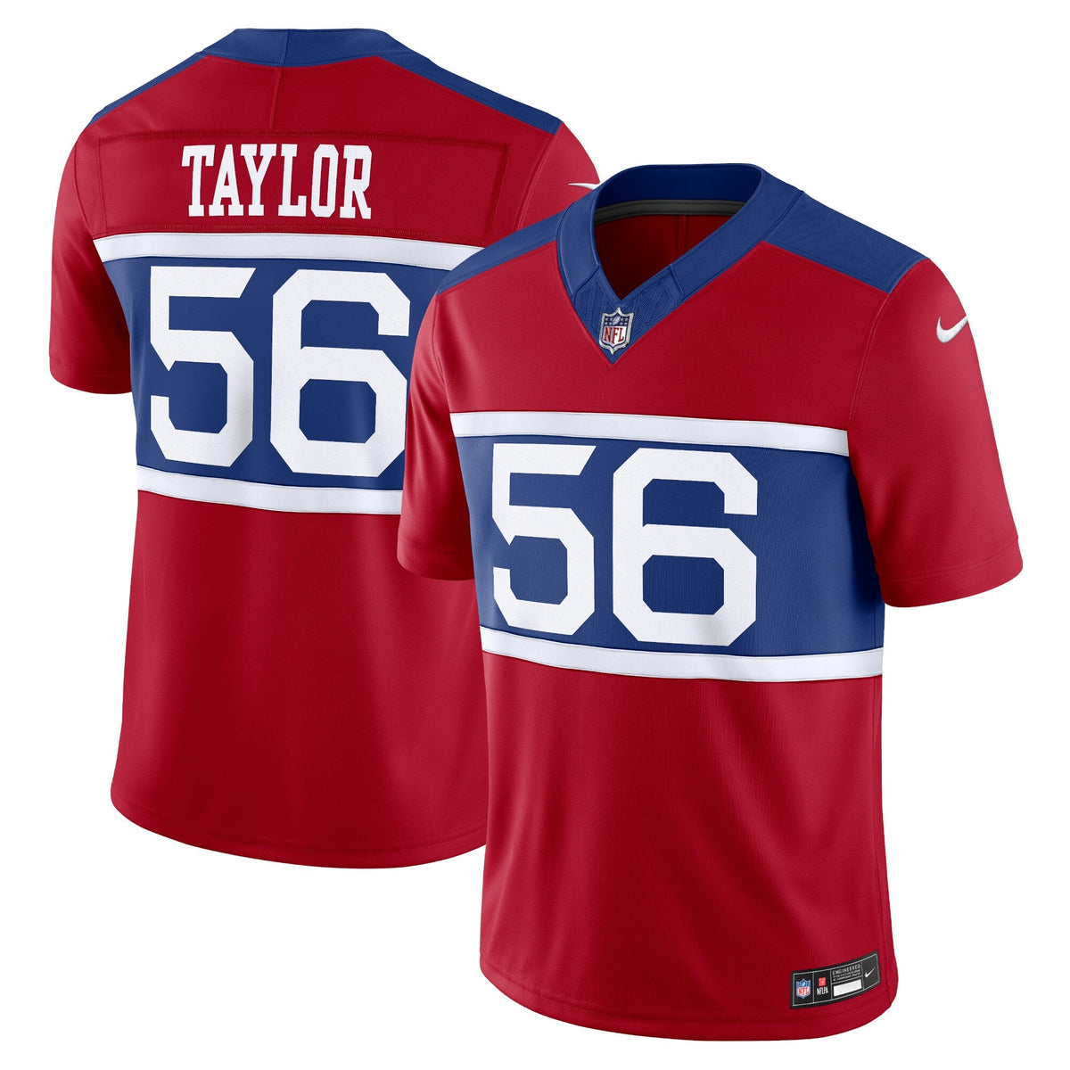 New York Giants Lawrence Taylor Century Red Alternate Vapor F.U.S.E. Retired Player Limited Jersey product image 2, provided