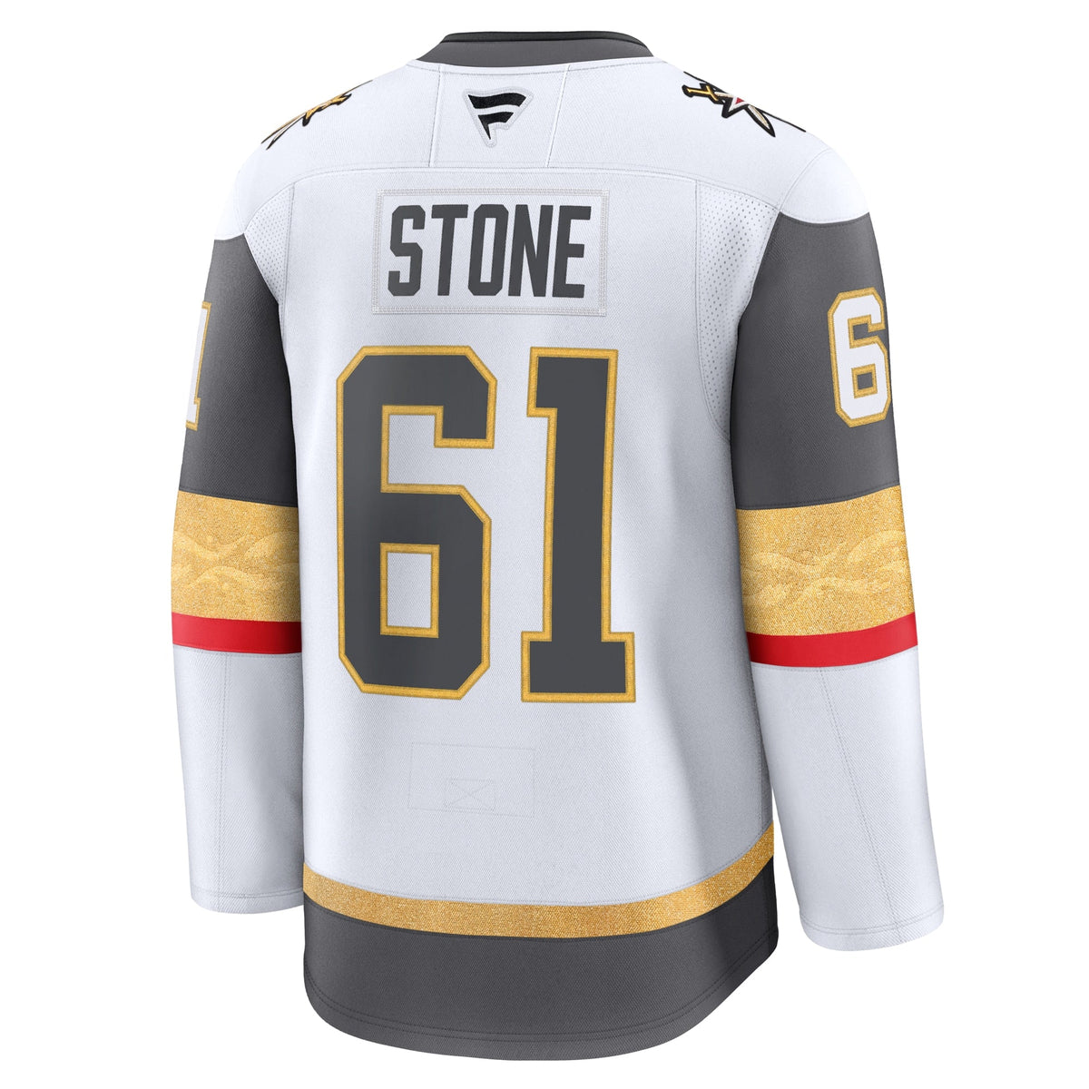 Vegas Golden Knights Mark Stone White Away Premium Jersey product image 4, provided for visual reference and product detail