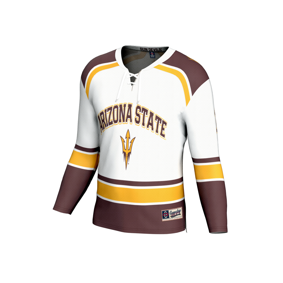 Arizona State Sun Devils Lightweight Hockey Fashion Jersey - White product image 3, provided for visual reference and