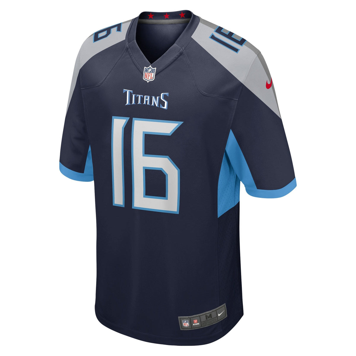 Tennessee Titans Treylon Burks Navy Player Game Jersey product image 3, provided for visual reference and product detail