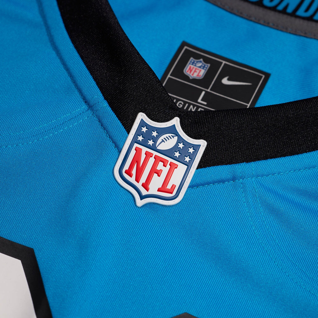 Carolina Panthers Blue Alternate Custom Game Jersey product image 5, provided for visual reference and product detail review