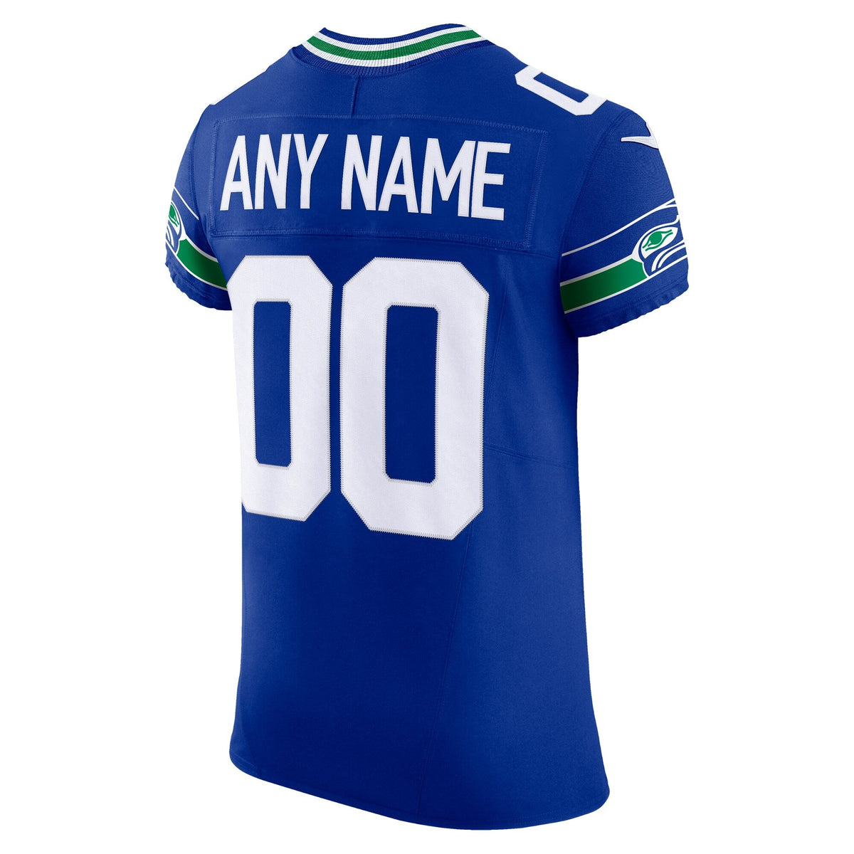 Seattle Seahawks Royal Alternate Vapor F.U.S.E. Elite Custom Jersey product image 4, provided for visual reference and