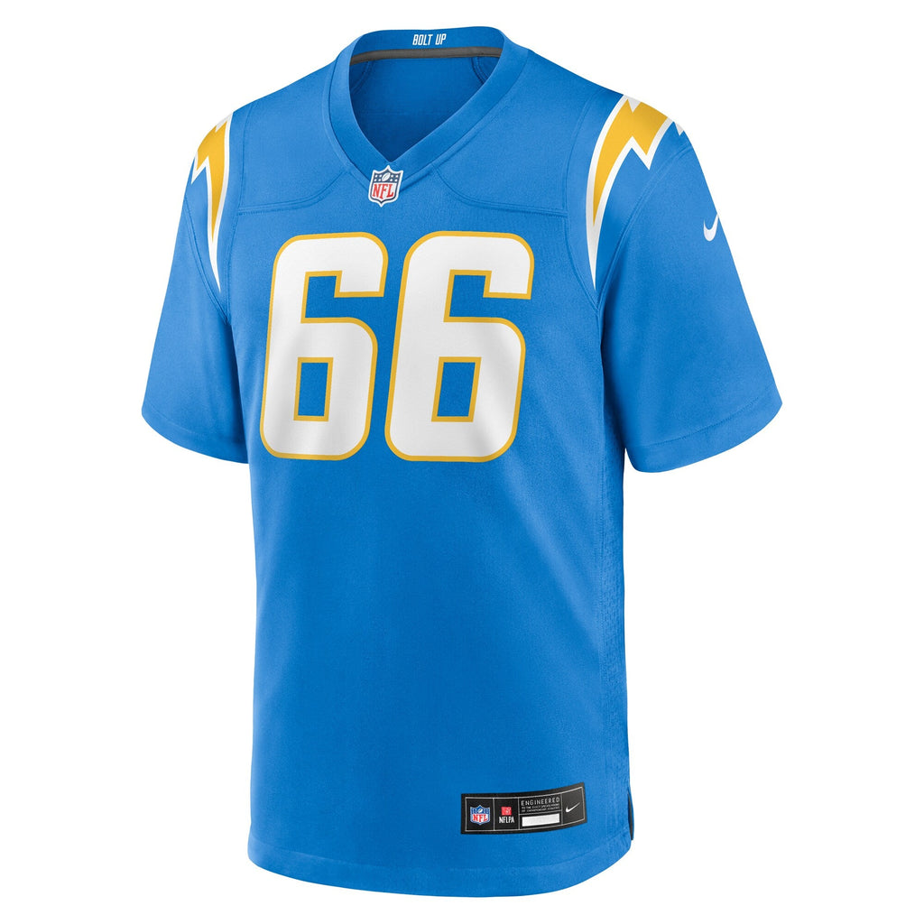 Los Angeles Chargers Bobby Hart Powder Blue Team Game Jersey product image 3, provided for visual reference and product