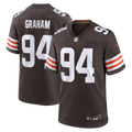 Cleveland Browns Mason Graham Brown Game Jersey product image 1, provided for visual reference and product detail review
